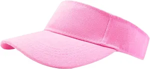 1 Piece of Pink Sun Visor Hat Adjustable Sport Visors for Women and Men (One Size)