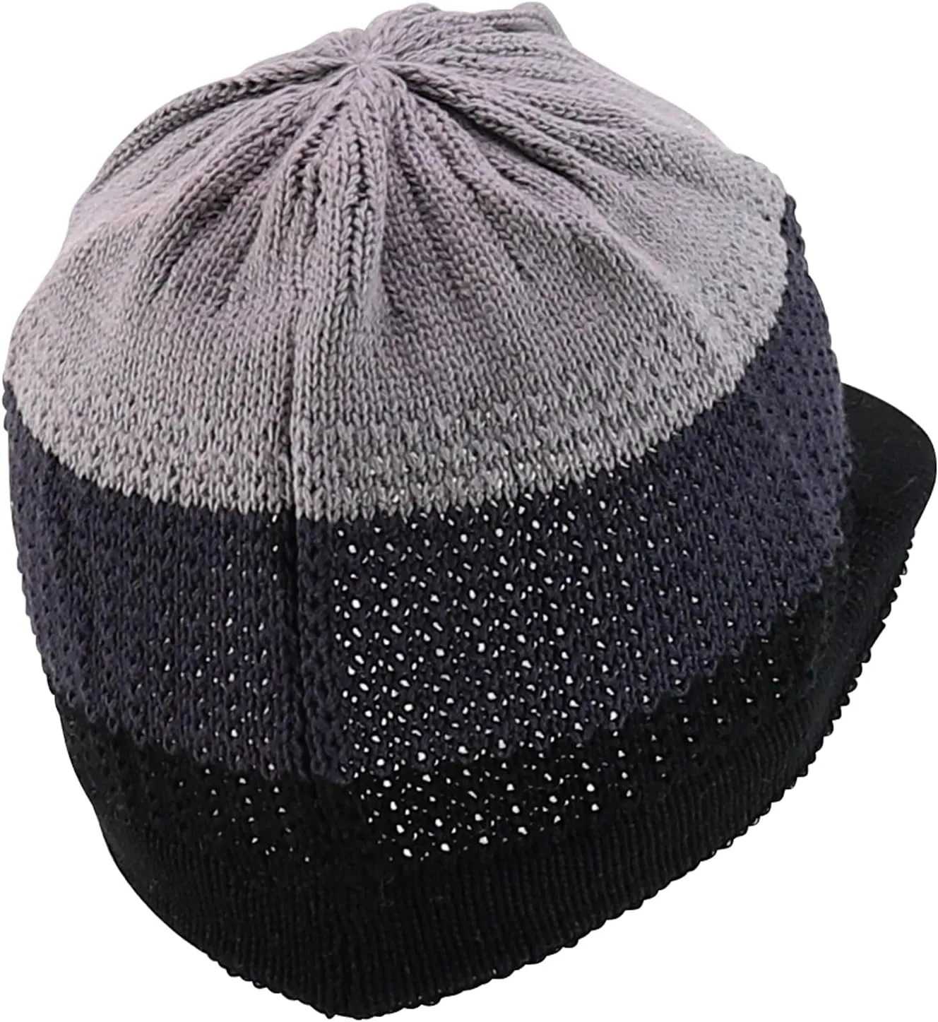 100% Cotton Rasta Knit Beanie Visor