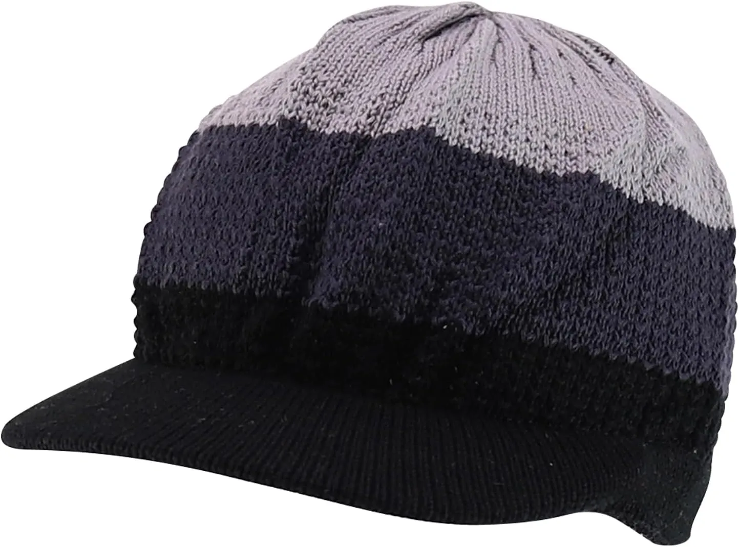 100% Cotton Rasta Knit Beanie Visor