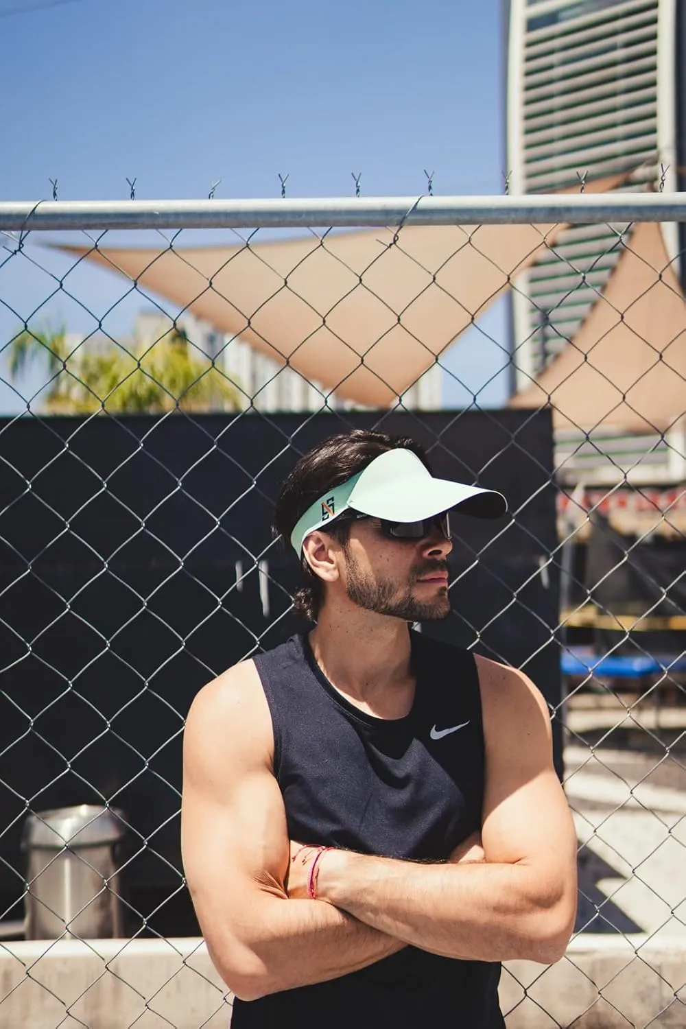 A45 ATHLEI5URE| Sports Visor with Light UV Protection, Lightweight, Soft Elastic fit for Any Sport use