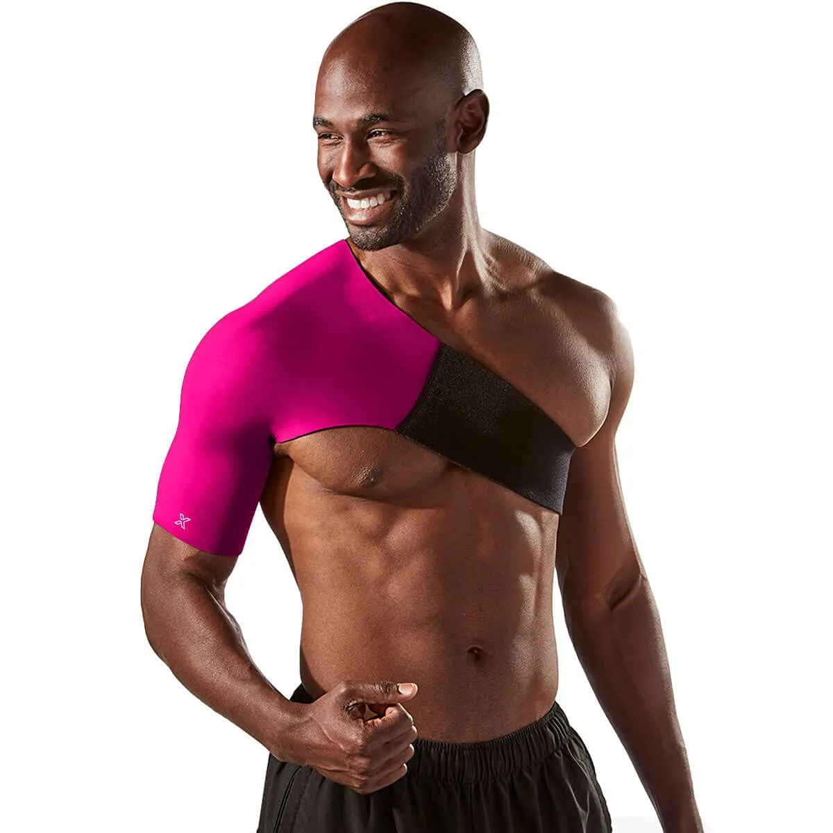 Adjustable Shoulder Support Brace for Rotator Cuff Relief, Frozen Shoulder, Tendonitis, AC Joint Pain - Rotator Cuff Support Brace (Right, Black, Medium)