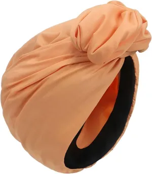 African Turban Beanie Hat Bowknot Headwrap Pre- tied Stretchy Daily Prom Headwraps for Women