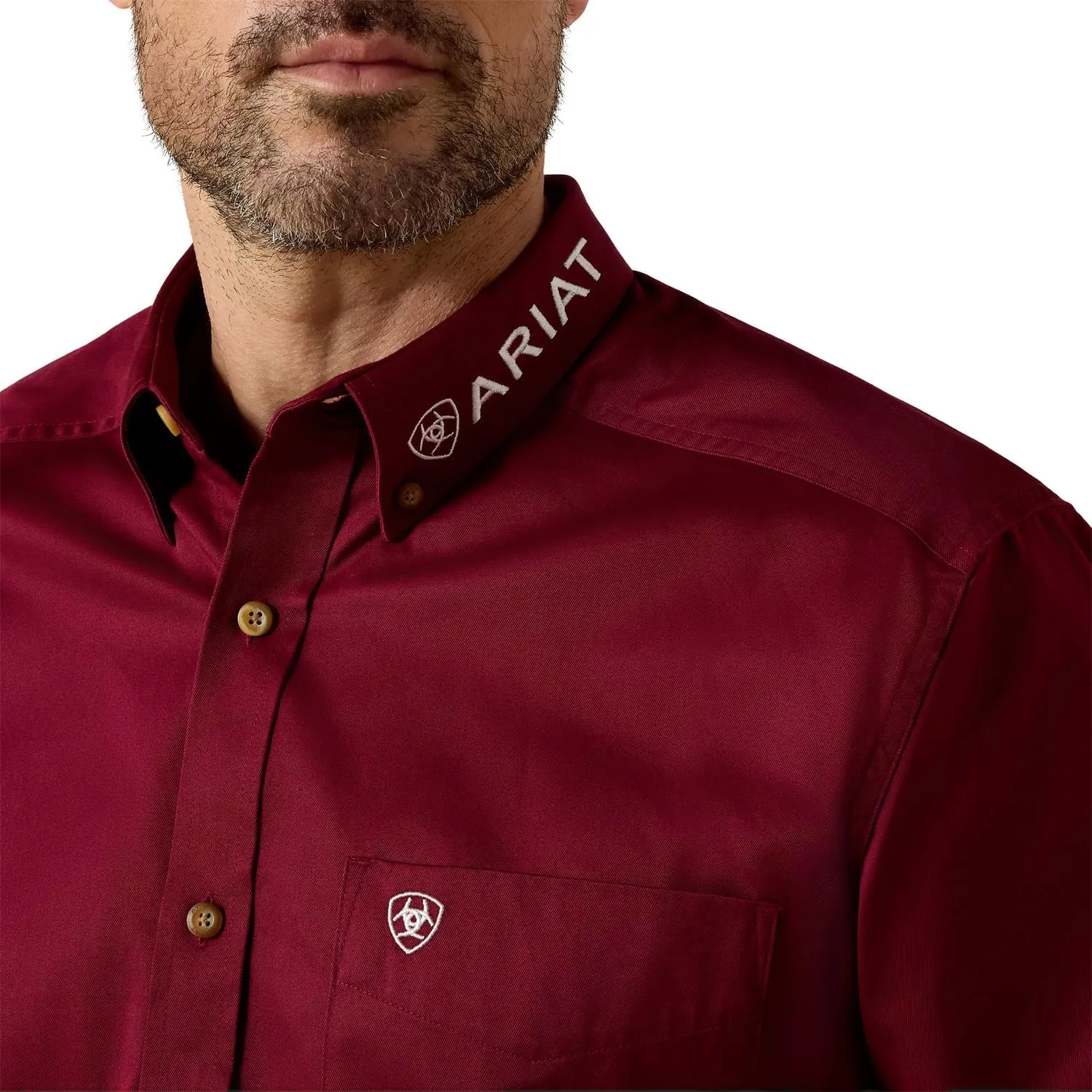 Ariat Men's Big and Tall Team Logo Long Sleeve Twill Shirt