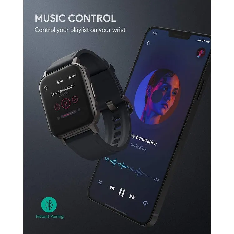 AUKEY Smartwatch Fitness Tracker 12 Activity Modes IPX6 Waterproof