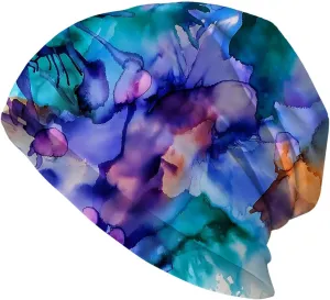 Beautiful Peacock Womens Slouchy Beanie Cotton Chemo Caps Cancer Headwear Hats Turban Baggy Skull Sleep Scarf