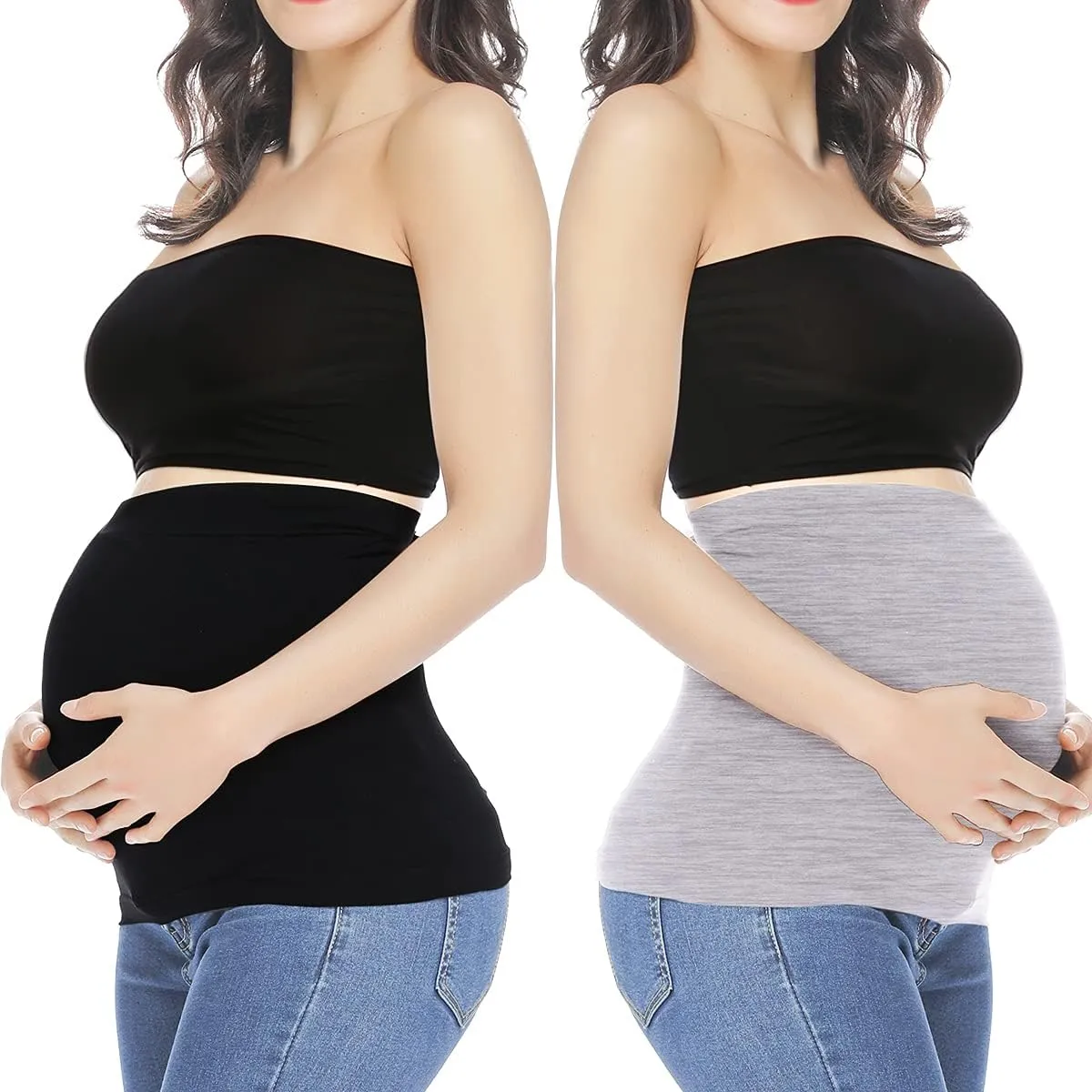 Belly Bands for Pregnant Women Maternity Band for Pants Postpartum Belly Band Pregnancy Band for Jeans