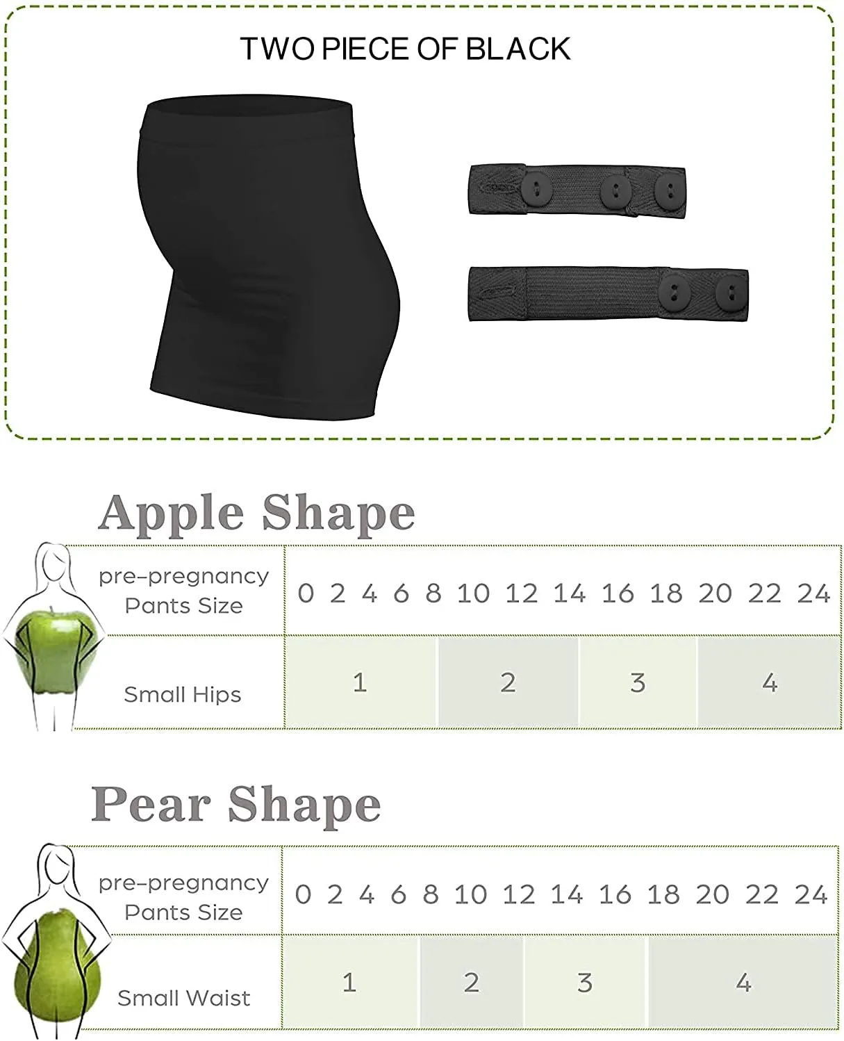 Belly Bands for Pregnant Women Maternity Band for Pants Postpartum Belly Band Pregnancy Band for Jeans