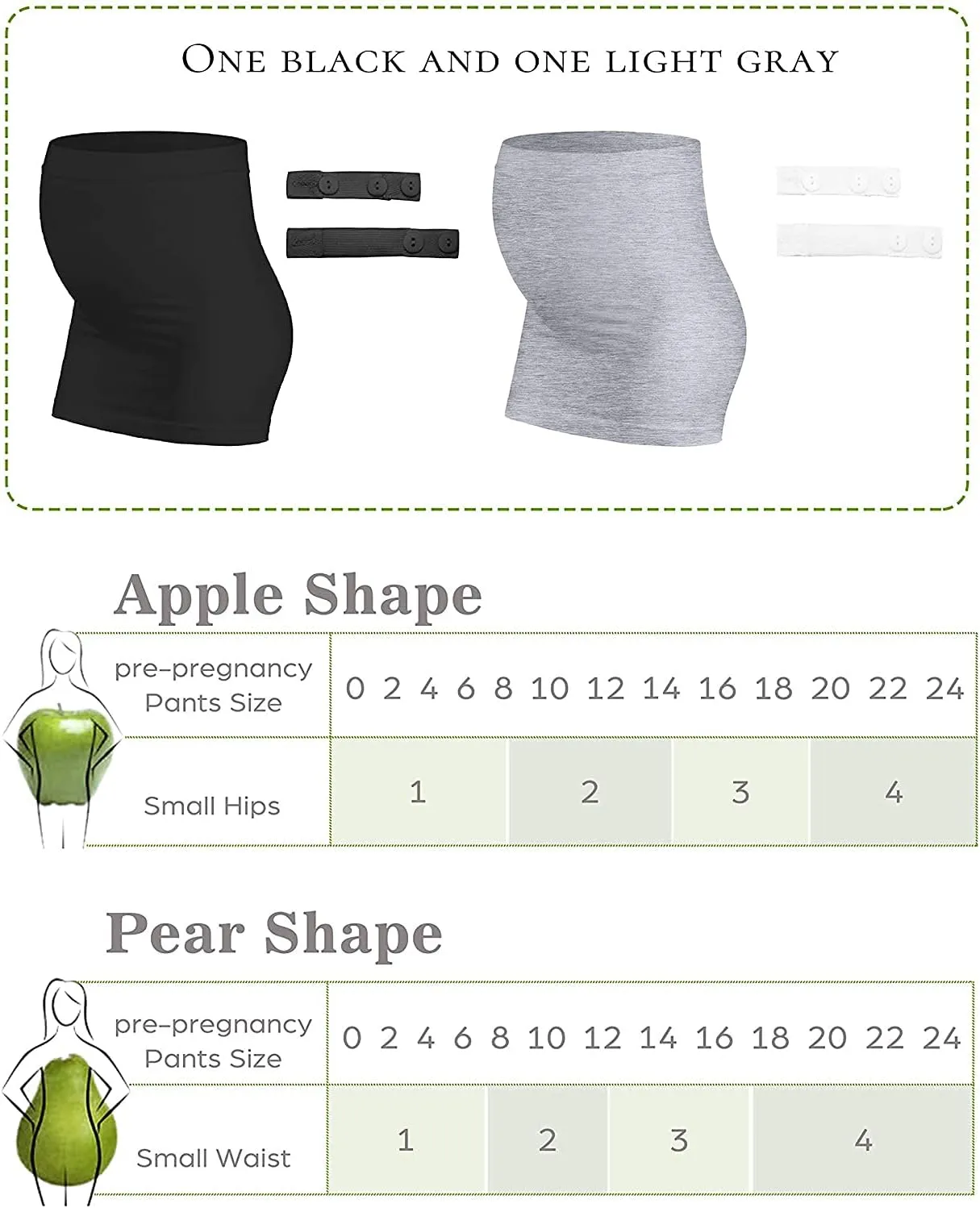 Belly Bands for Pregnant Women Maternity Band for Pants Postpartum Belly Band Pregnancy Band for Jeans