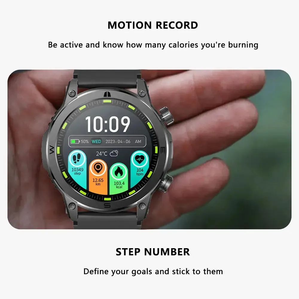Best Men Fitvii™ Strong Health Smartwatch with 38% More Data Accuracy