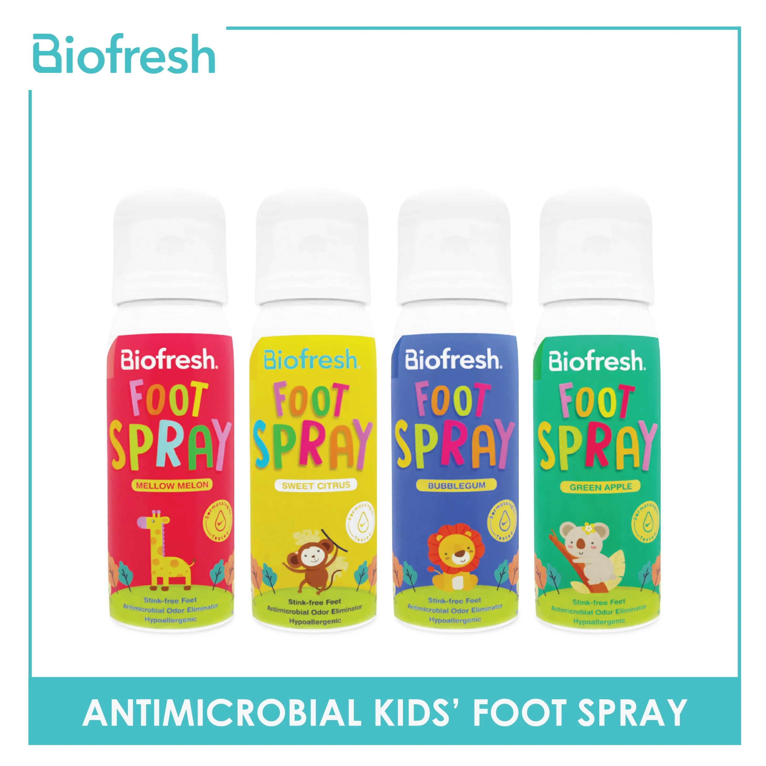 Biofresh Antimicrobial Kids' Foot Spray 50ml FCFS01