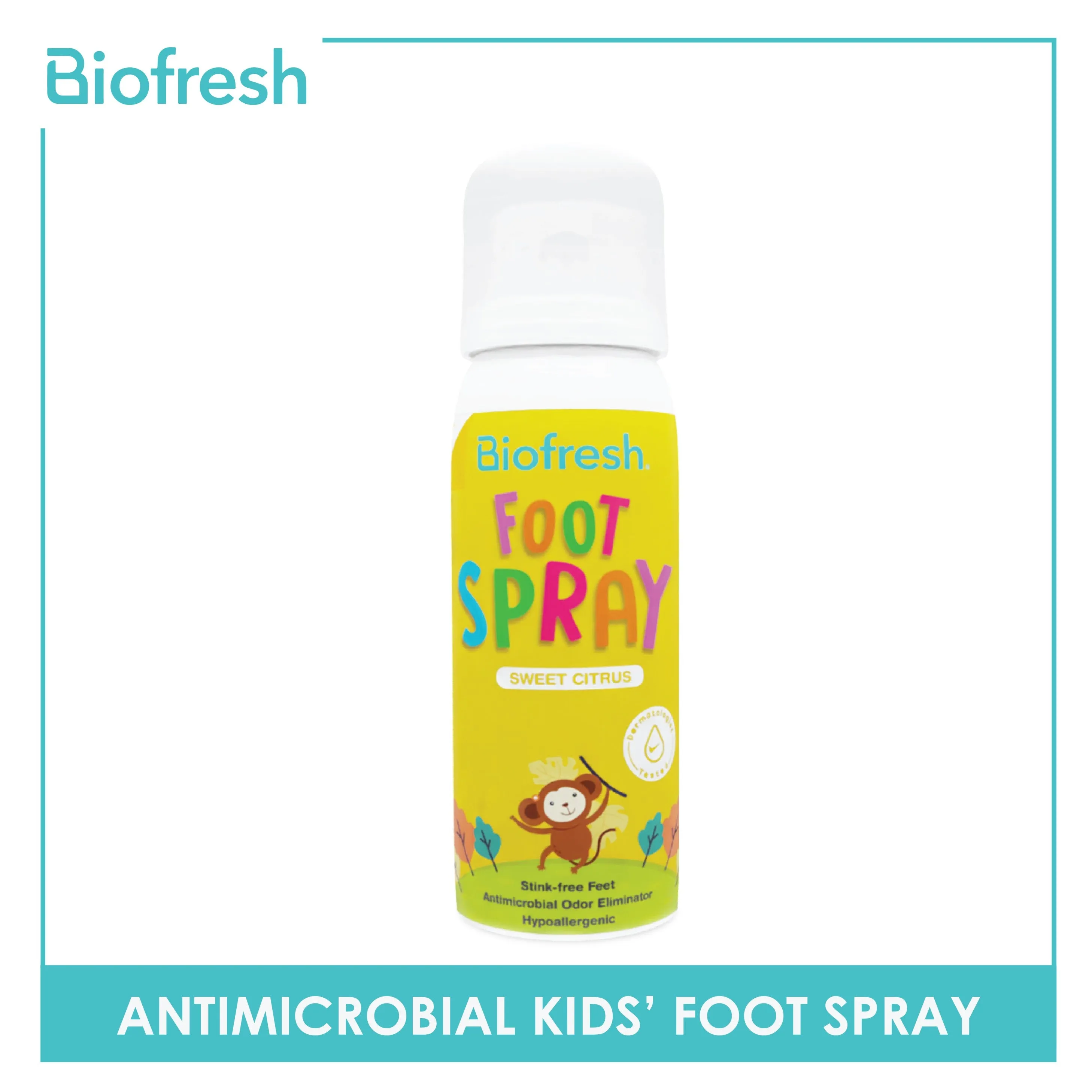 Biofresh Antimicrobial Kids' Foot Spray 50ml FCFS01