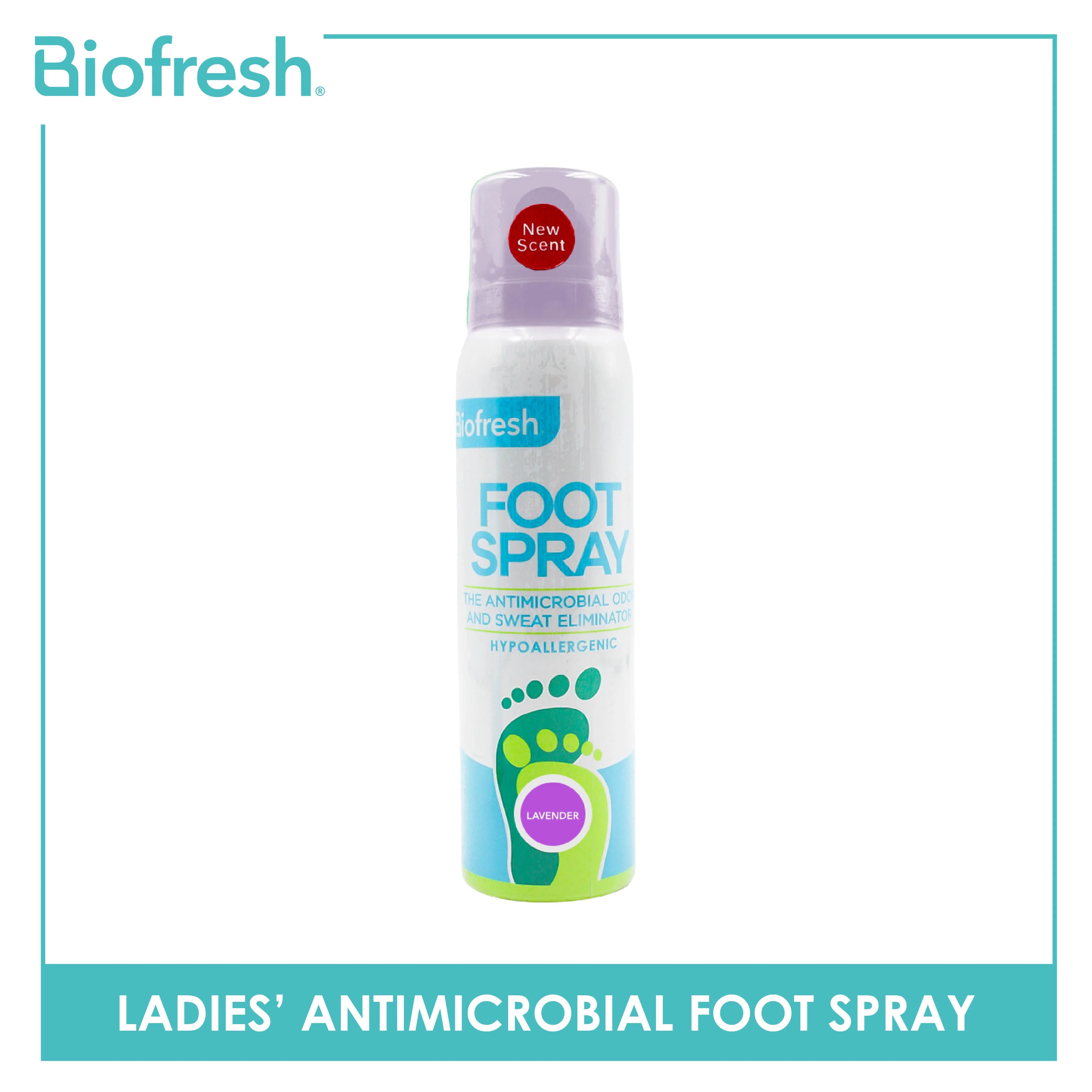 Biofresh Ladies' Antimicrobial Foot Spray FLFS01