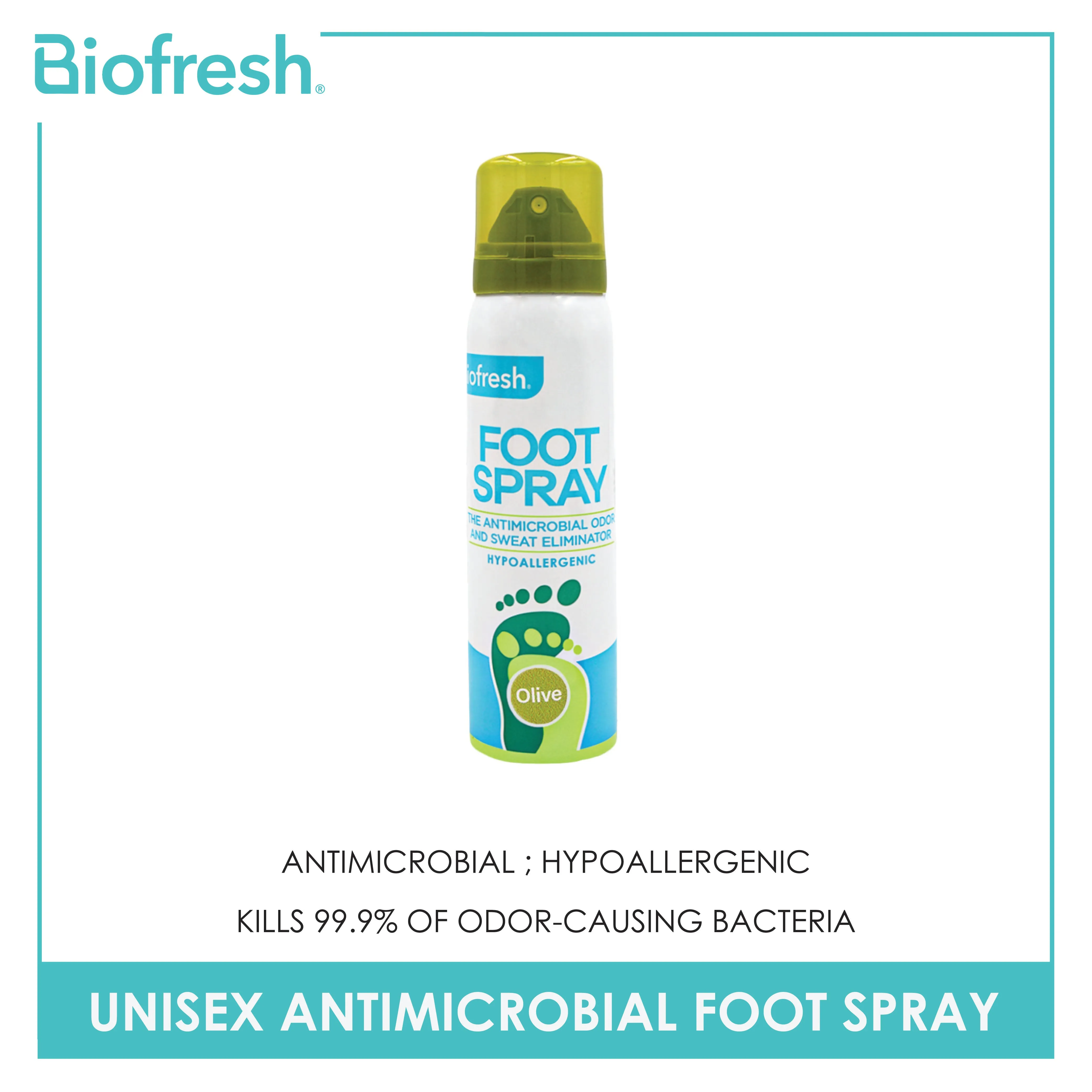 Biofresh Ladies' Antimicrobial Foot Spray FLFS01