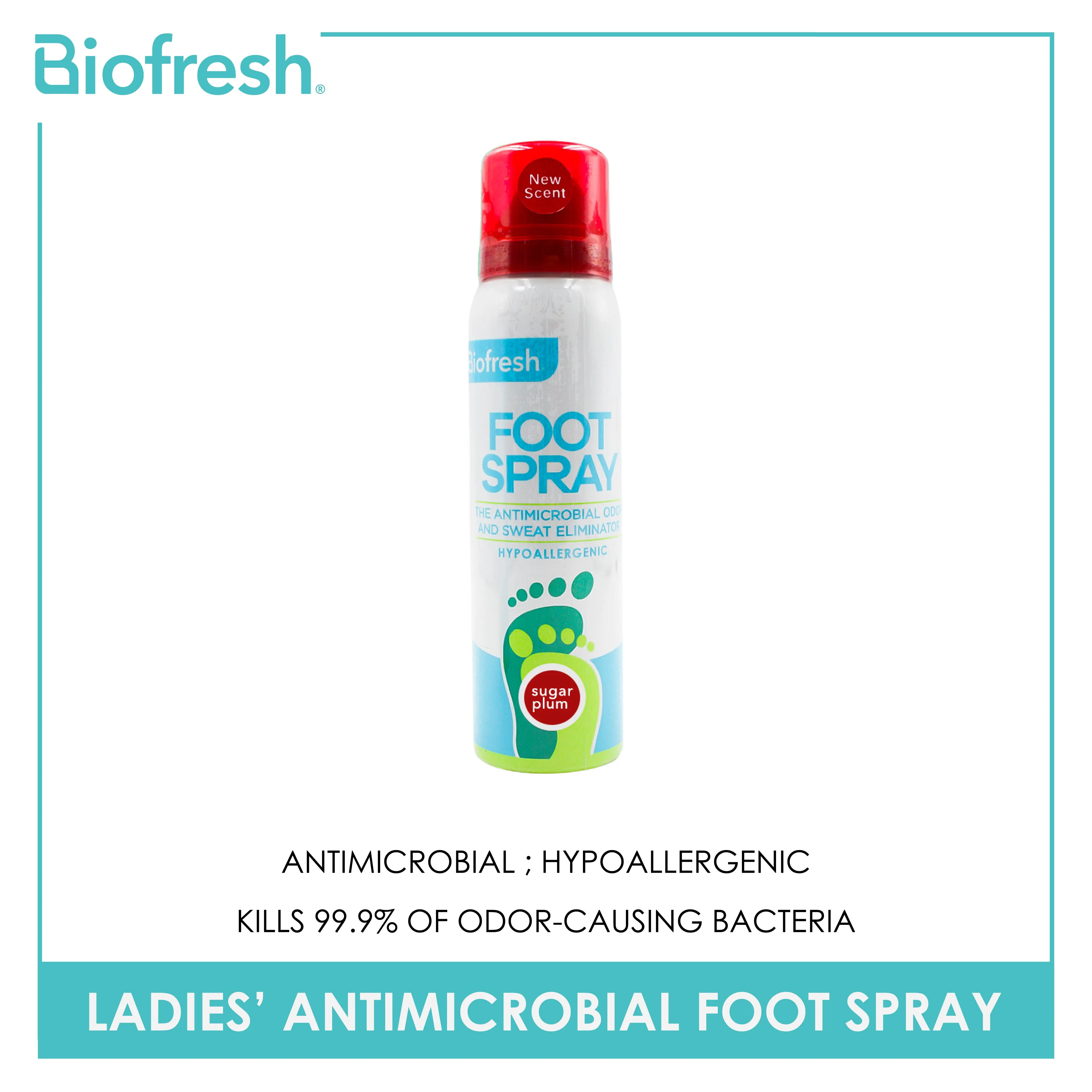 Biofresh Ladies’ Antimicrobial Sugar Plum Foot Spray 1 piece FLFS17