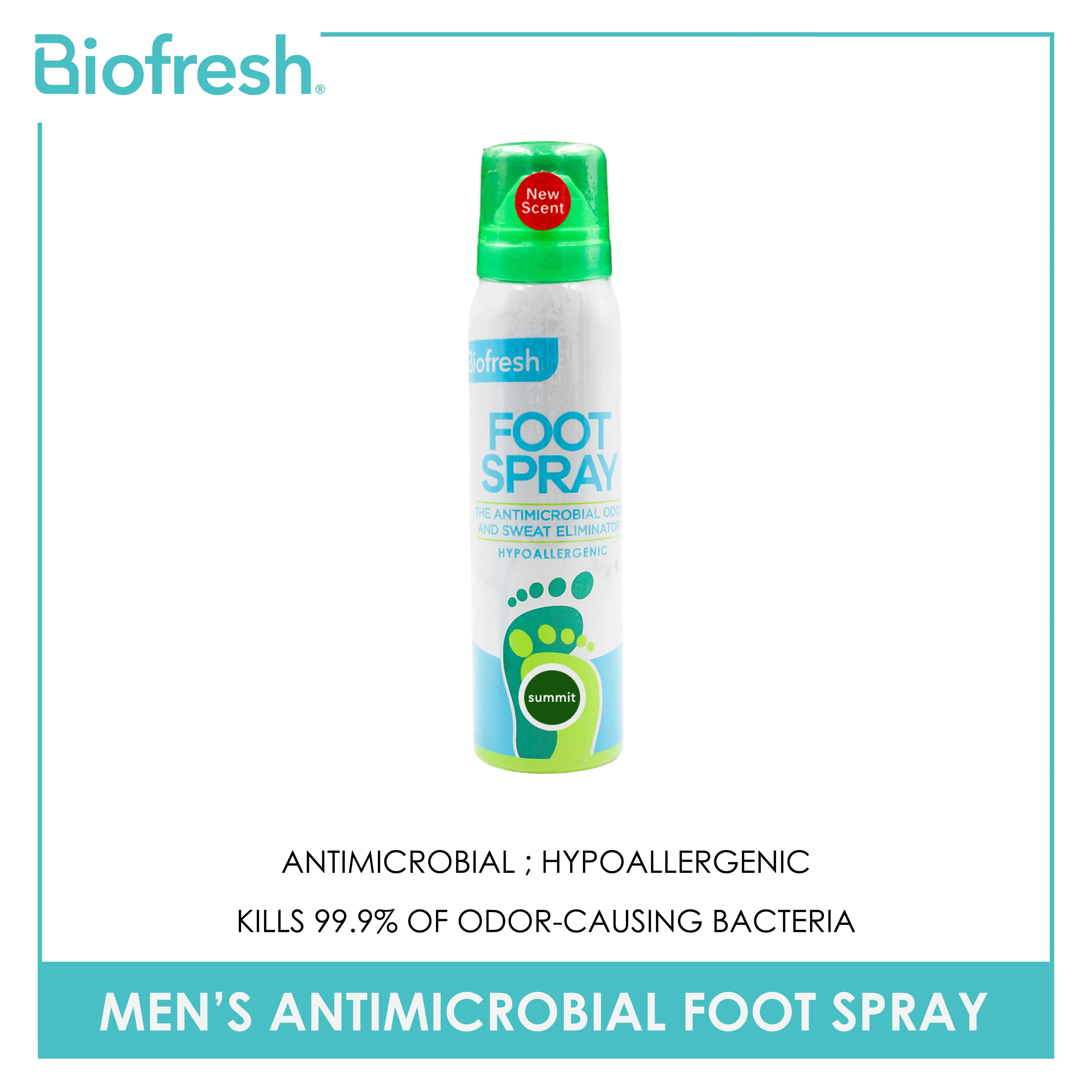 Biofresh Men’s Antimicrobial Summit Foot Spray 1 piece FMFS17