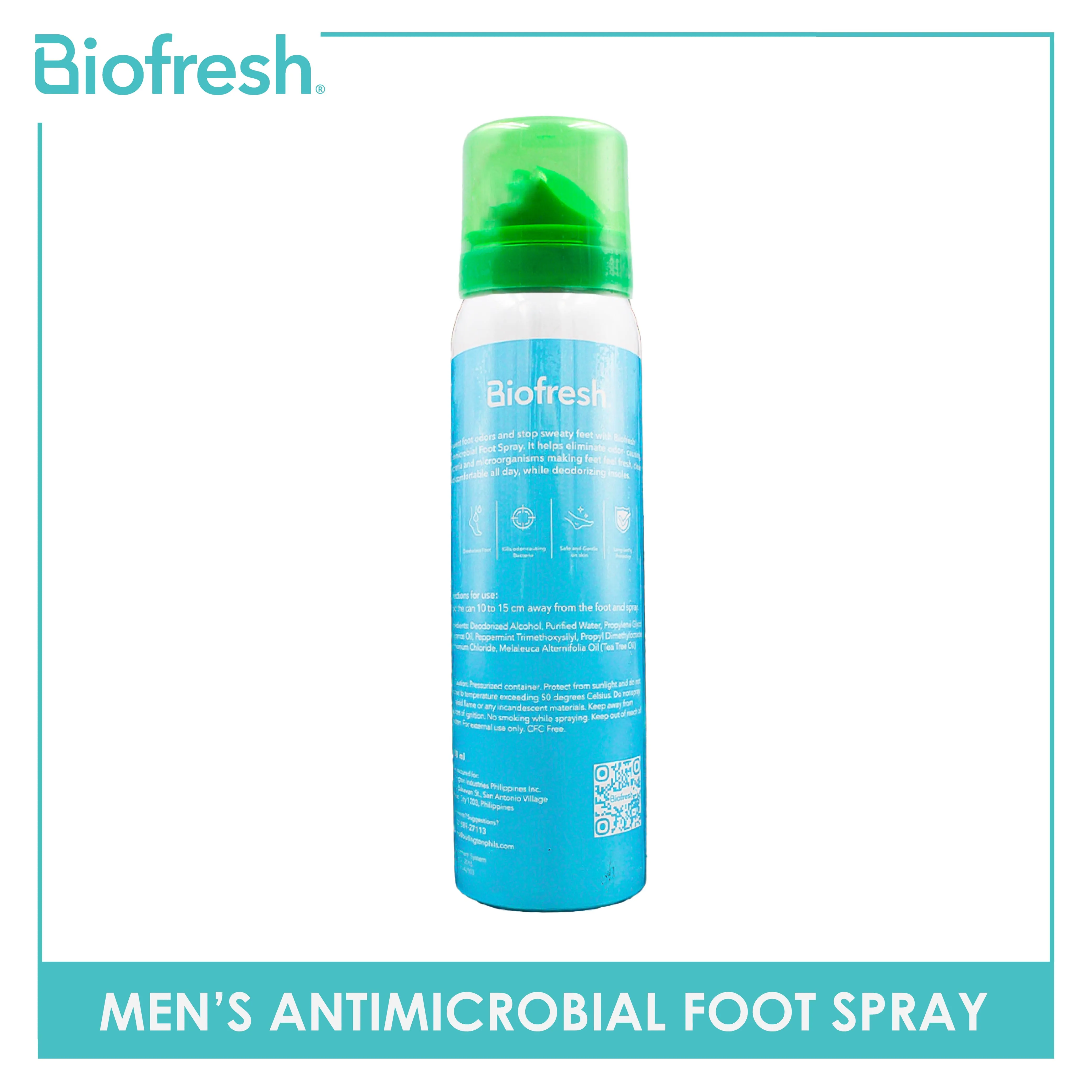 Biofresh Men’s Antimicrobial Summit Foot Spray 1 piece FMFS17