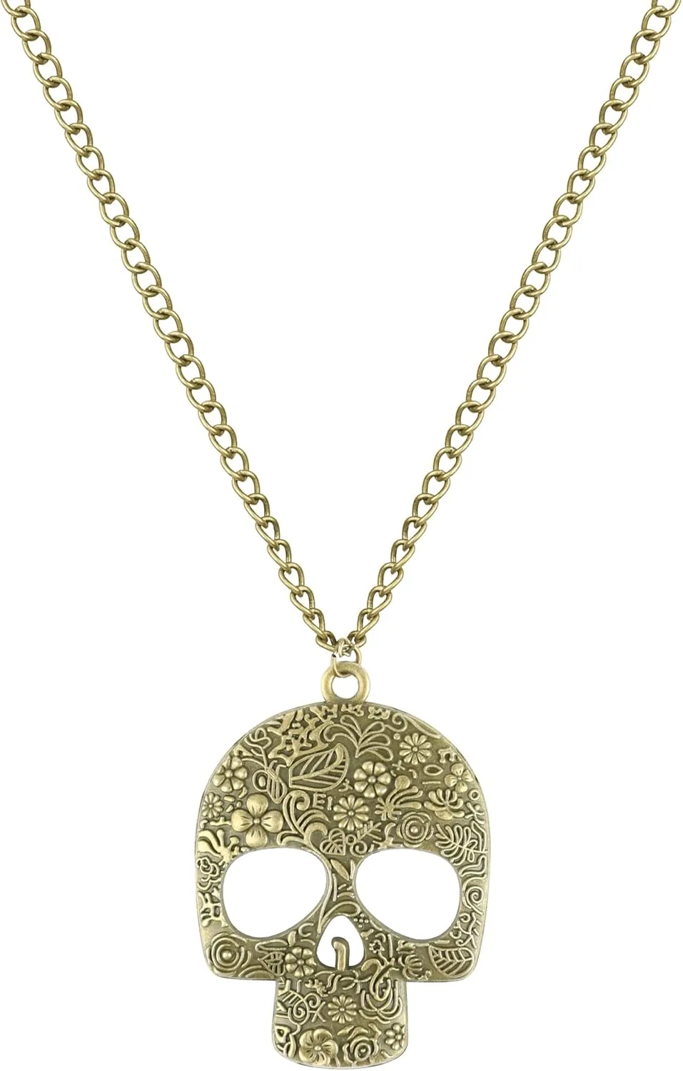 Classic Skull Necklace Pirates of The Caribbean Movies Cursed Aztec Coin Jewelry for Men Choker