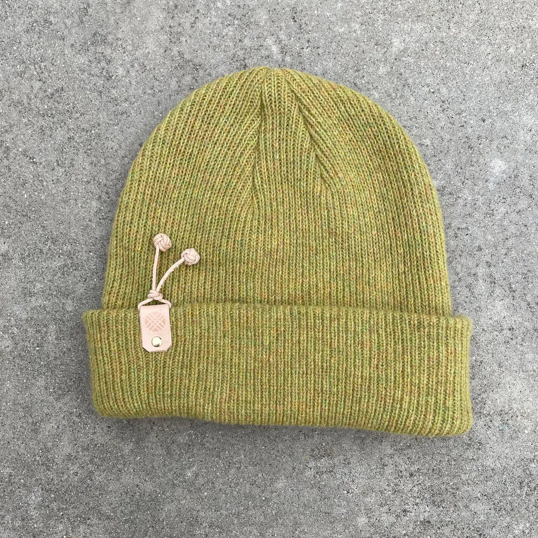 Clay K(not) Beanie in Mustard Green