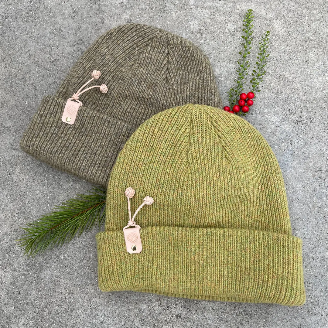 Clay K(not) Beanie in Mustard Green