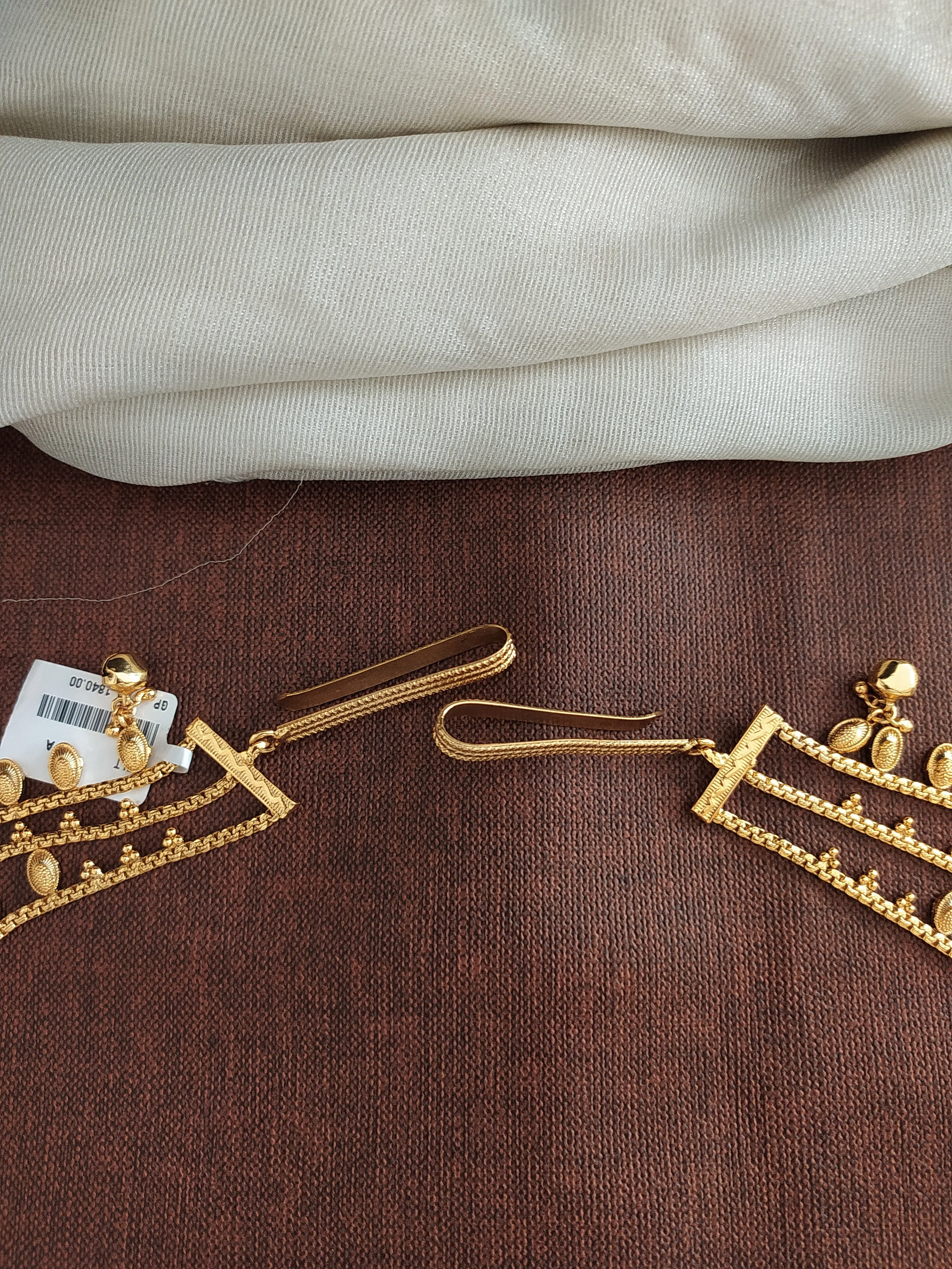 Enchanting Chime With Gold Plated Antique Hip-Chain with Bells