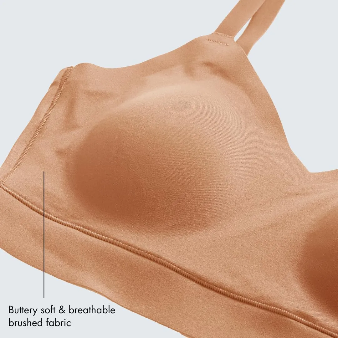 Floatley Cozy Adjustable Bra Comfort Wirefree Seamless Bra with Embedded Pad for Women