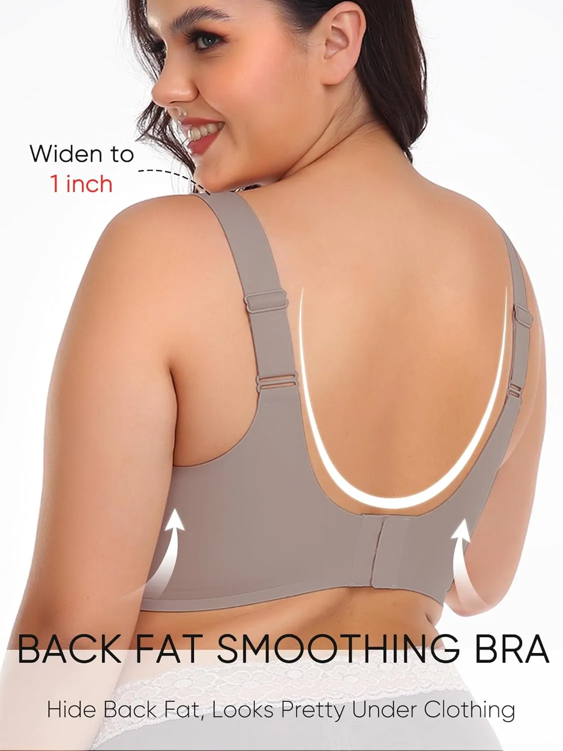 Gailife Womens Wireless Push Up Bras for Women No Underwire Seamless Full Coverage Supportive T Shirt Everyday Bras