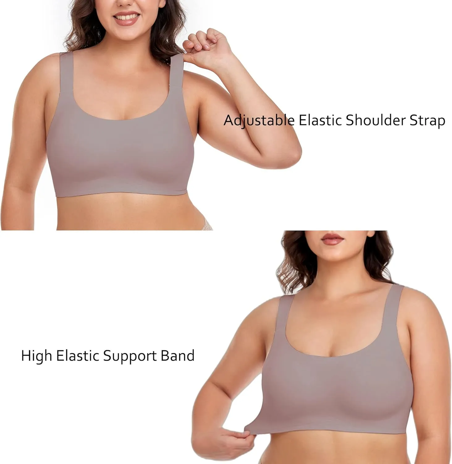 Gailife Womens Wireless Push Up Bras for Women No Underwire Seamless Full Coverage Supportive T Shirt Everyday Bras