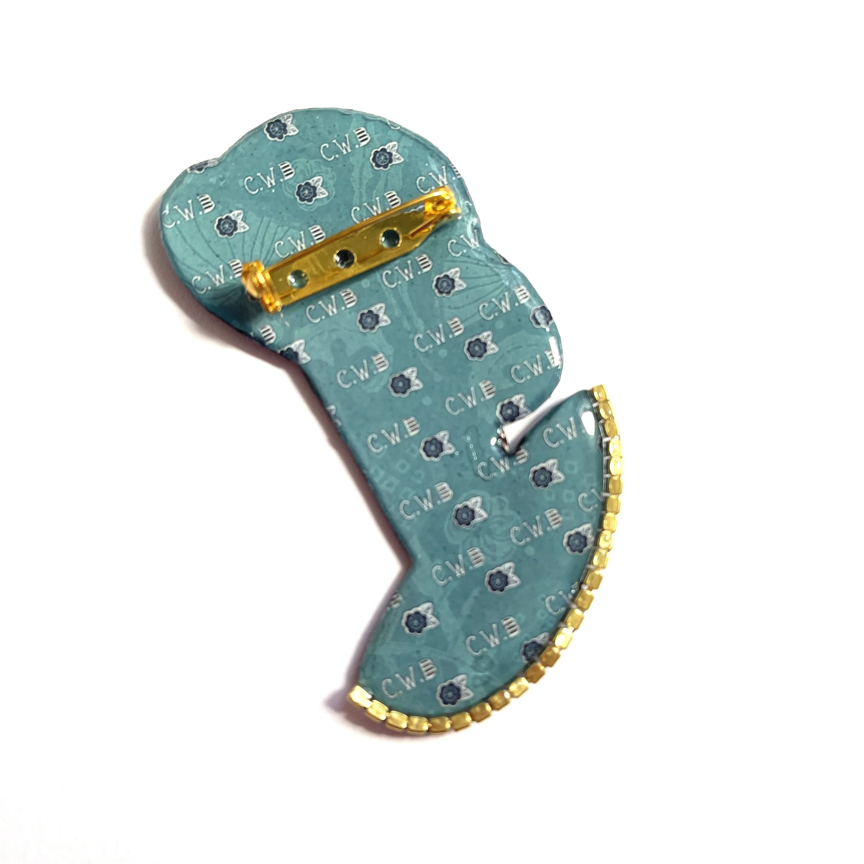 Hand Made Vintage Lady Head Broochy