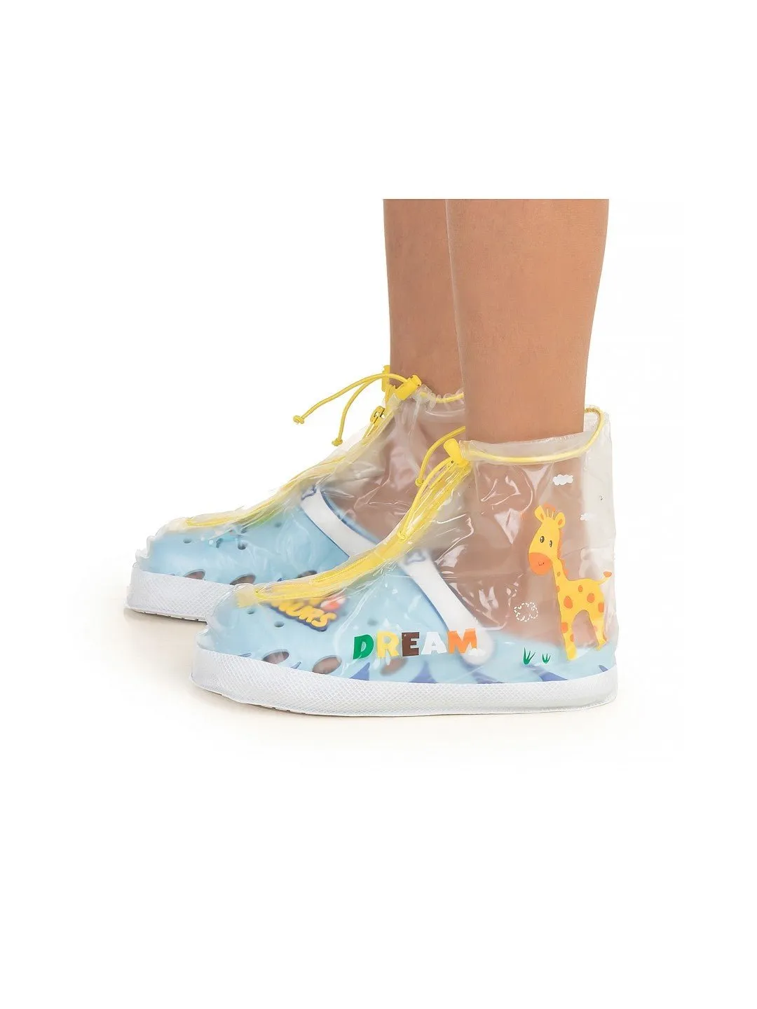 Jungle Safari Transparent Rain Shoe Covers for Boys