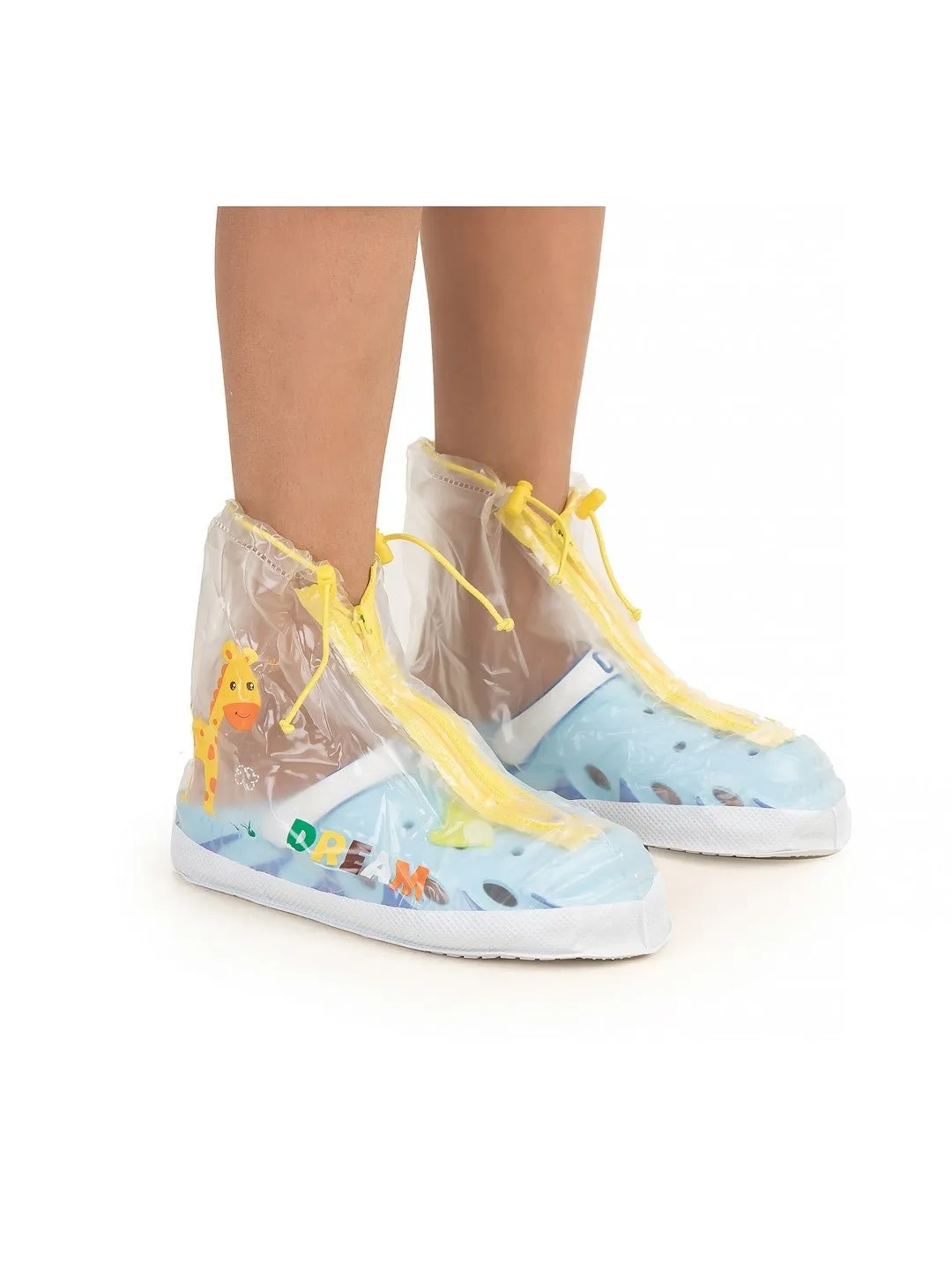 Jungle Safari Transparent Rain Shoe Covers for Boys