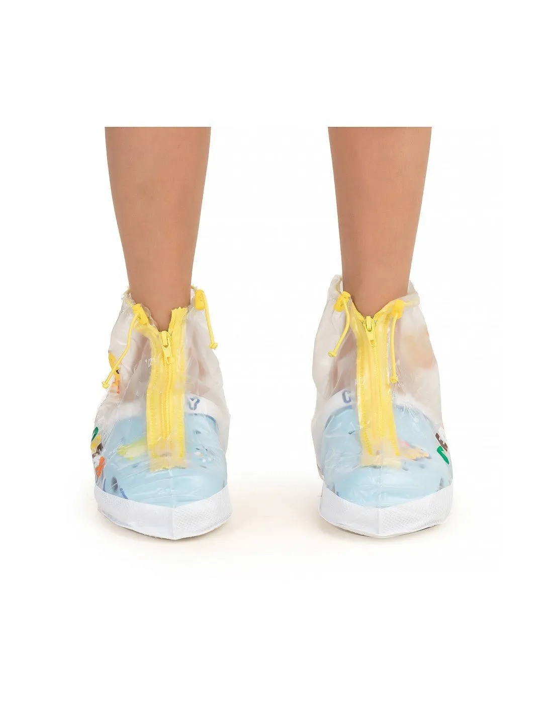 Jungle Safari Transparent Rain Shoe Covers for Boys