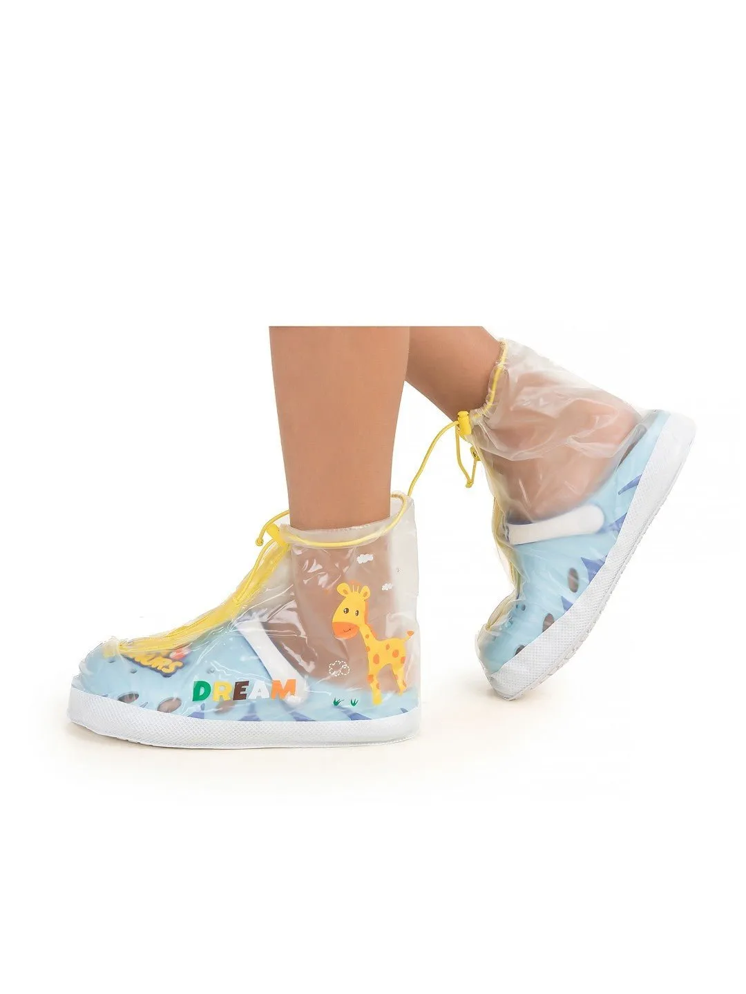 Jungle Safari Transparent Rain Shoe Covers for Boys