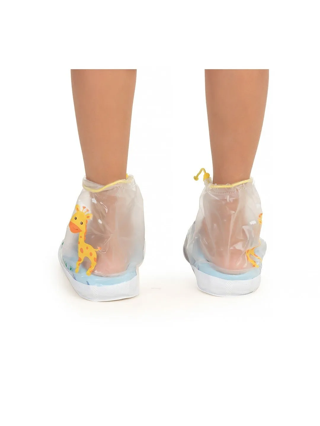 Jungle Safari Transparent Rain Shoe Covers for Boys