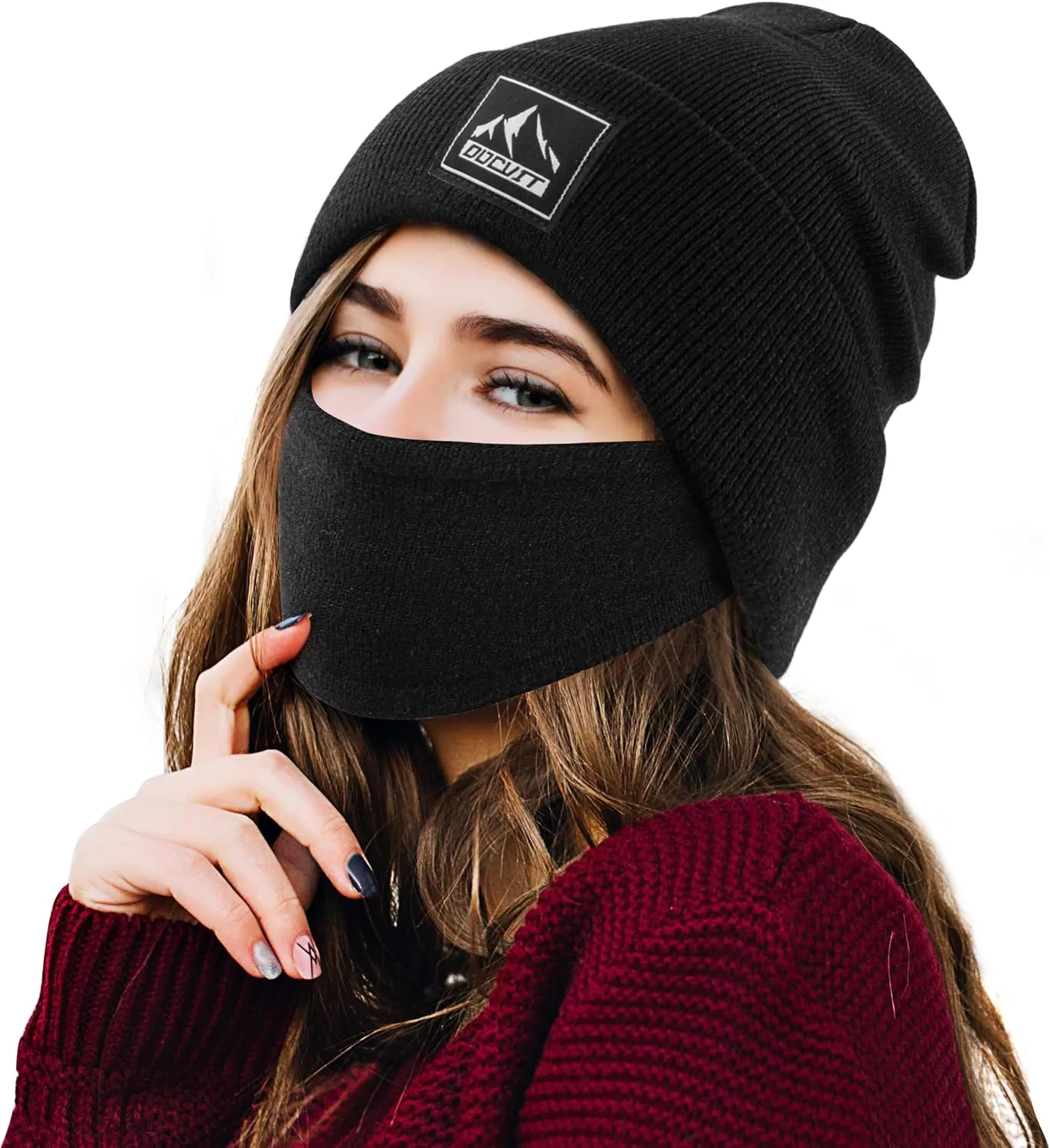 Knit Cuffed Beanie Warm Winter Hats Unisex Skull Knit Cap Fashion Ski Hat for Men and Women