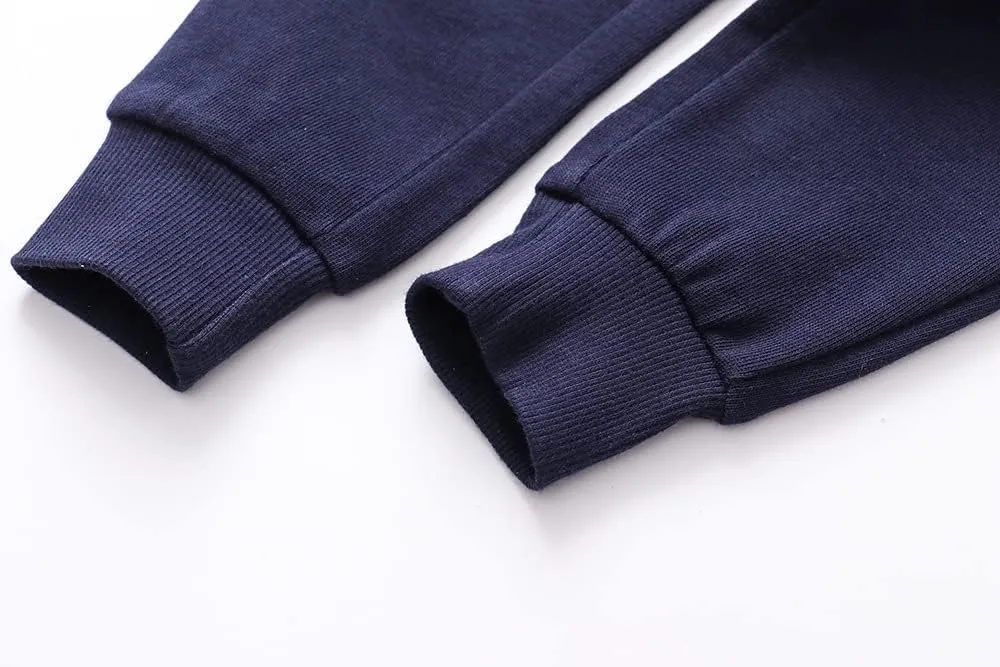 Little Boys Jogger Pants Toddler Boys' Drawstring Elastic Waist Cotton Casual Sweatpants 1PC/ 2 PCS Set