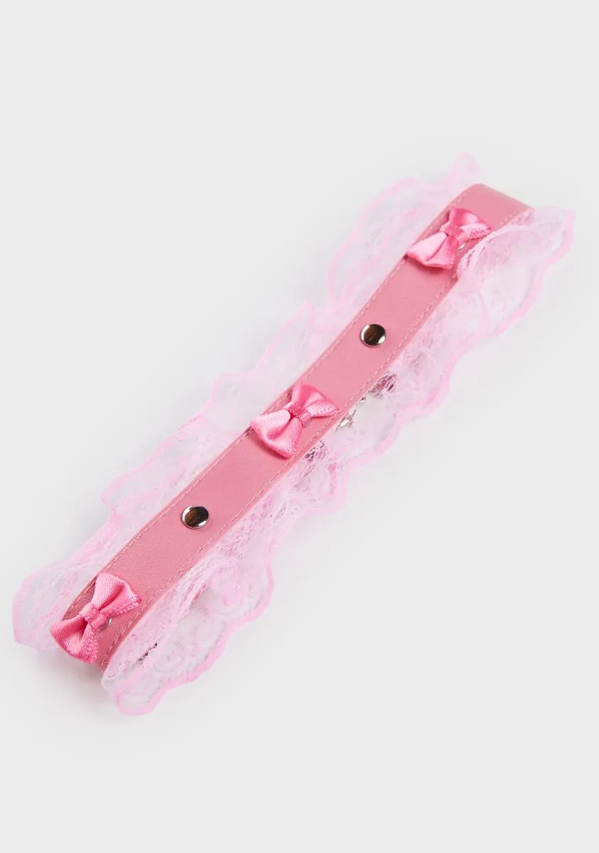 Love On Top Lace Trim Choker