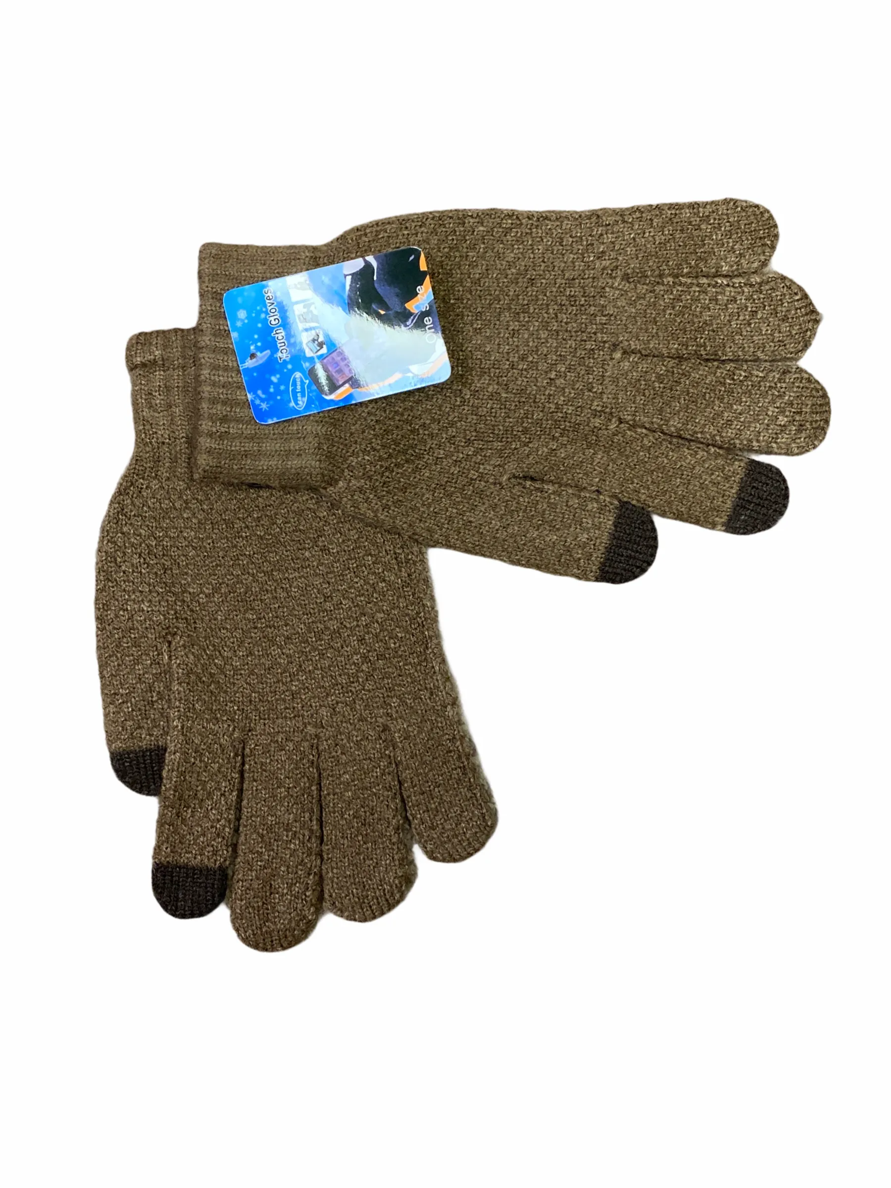 Men’s knitted touch screen gloves