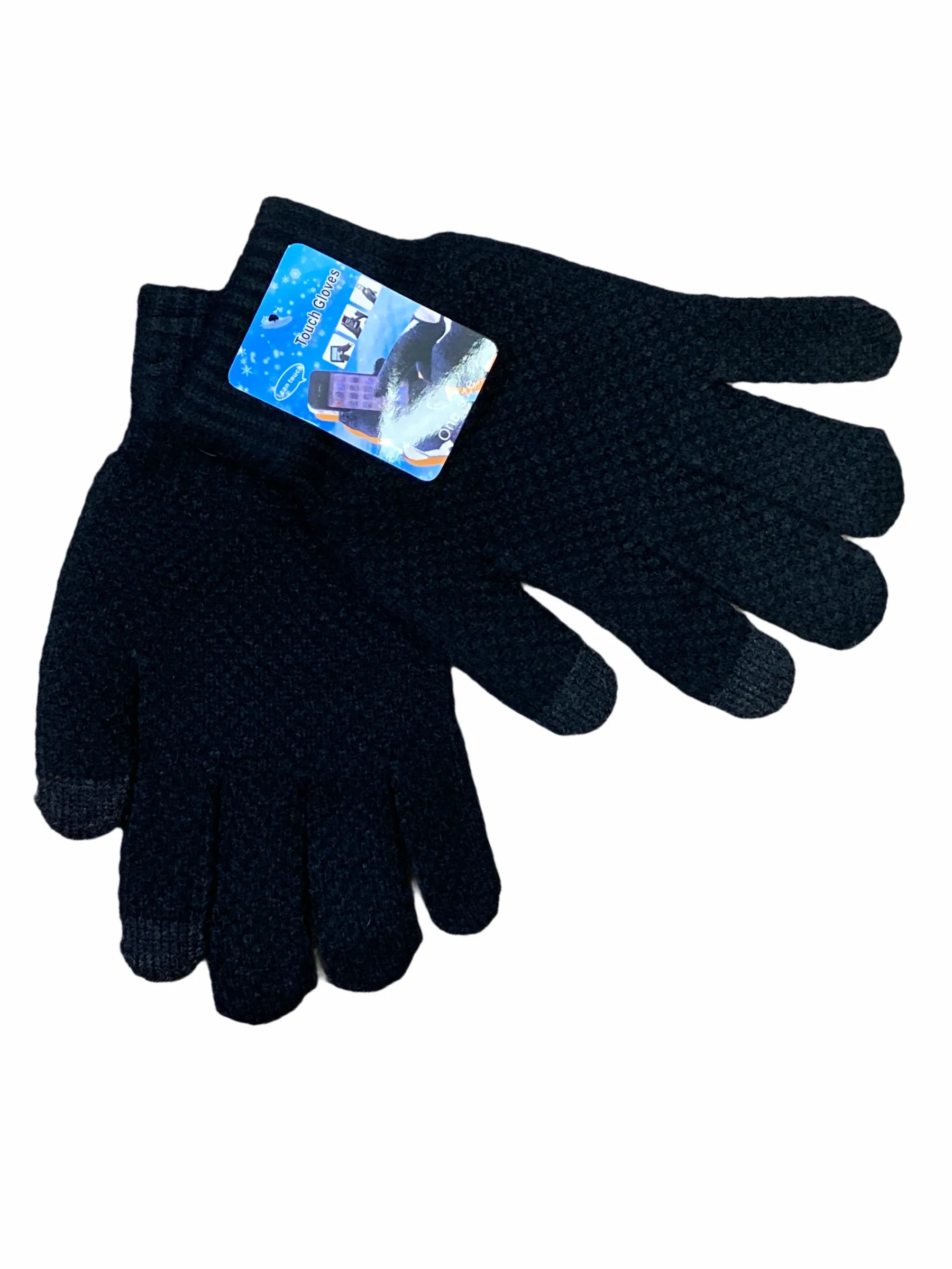 Men’s knitted touch screen gloves