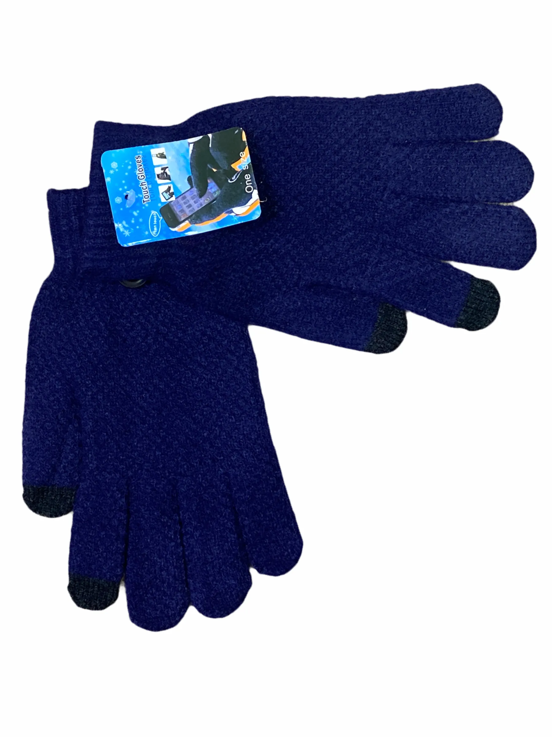Men’s knitted touch screen gloves