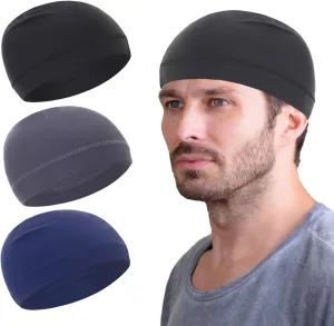 Mesh Dry-Fit Helmet Liner for Men Women,Cooling Skull Cap Moisture Wicking Breathable Summer Head Beanie