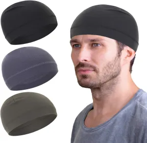 Mesh Dry-Fit Helmet Liner for Men Women,Cooling Skull Cap Moisture Wicking Breathable Summer Head Beanie