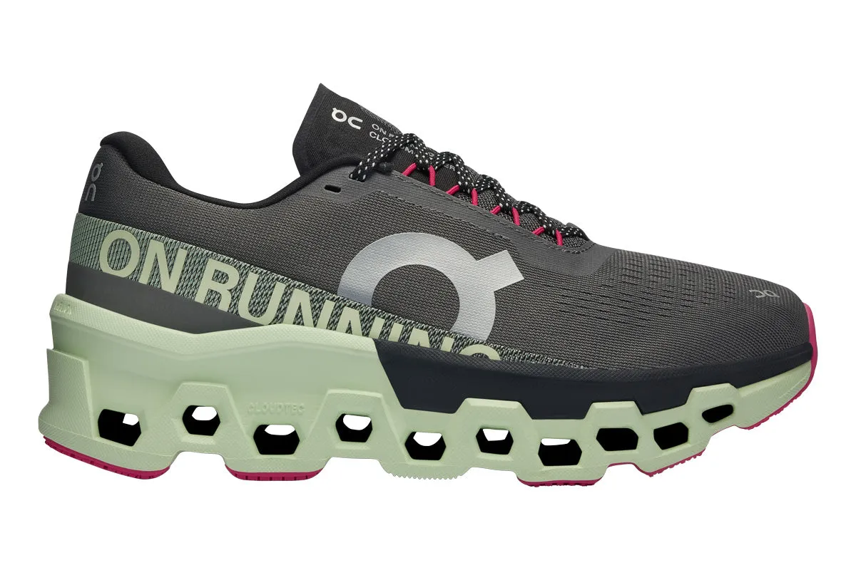 On Cloudmonster 2 B Asphalt/Lima Womens