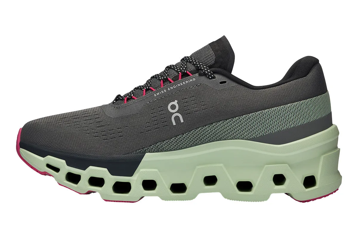 On Cloudmonster 2 B Asphalt/Lima Womens