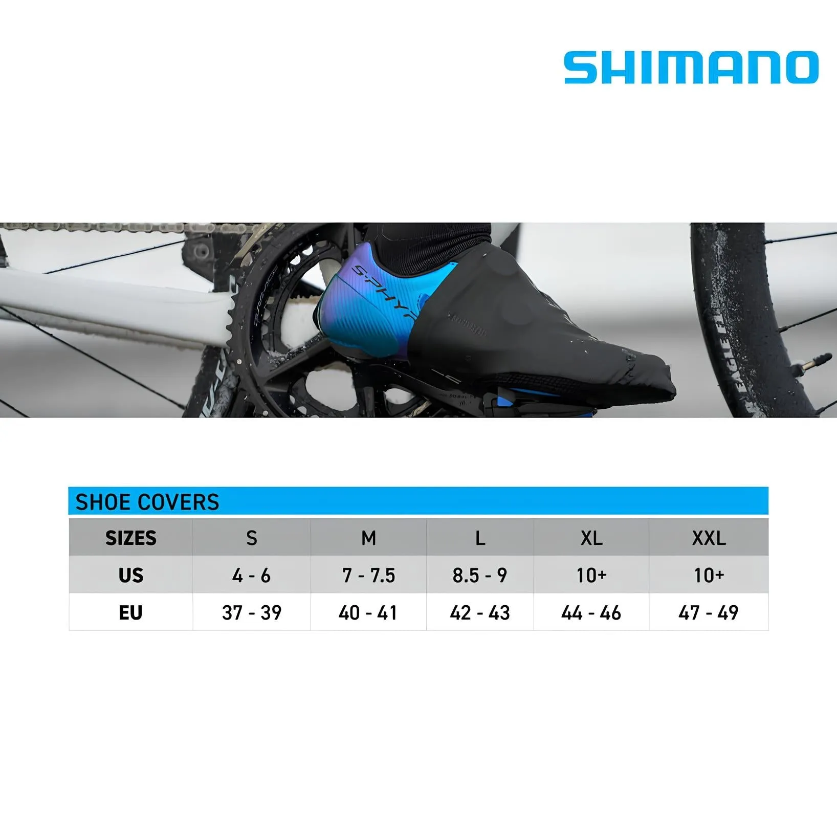 SHIMANO S-Phyre Tall Shoe Black Covers