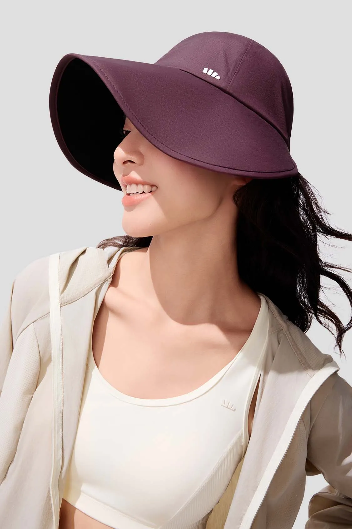 Side - Women's Side-Shield Duckbill Sun Hat UPF50 