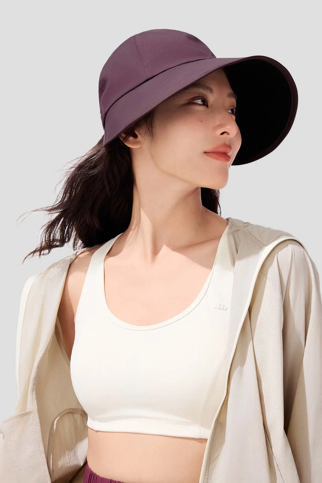 Side - Women's Side-Shield Duckbill Sun Hat UPF50 