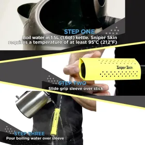 SNIPER SKIN ICT Lacrosse Grip | Waterproof Replacement Grip Tape Wrap I Easy to Install I Perfect Team Swag I Strong Sports Grip