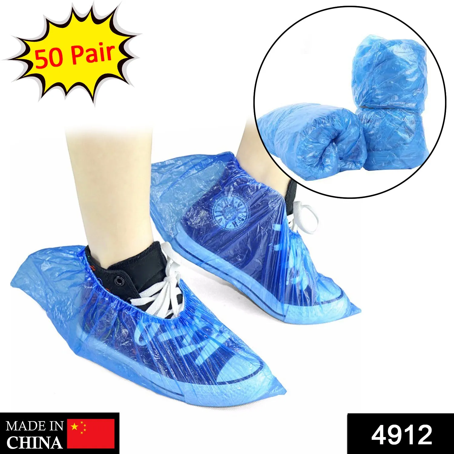 Waterproof Shoe Covers - 50 Pairs