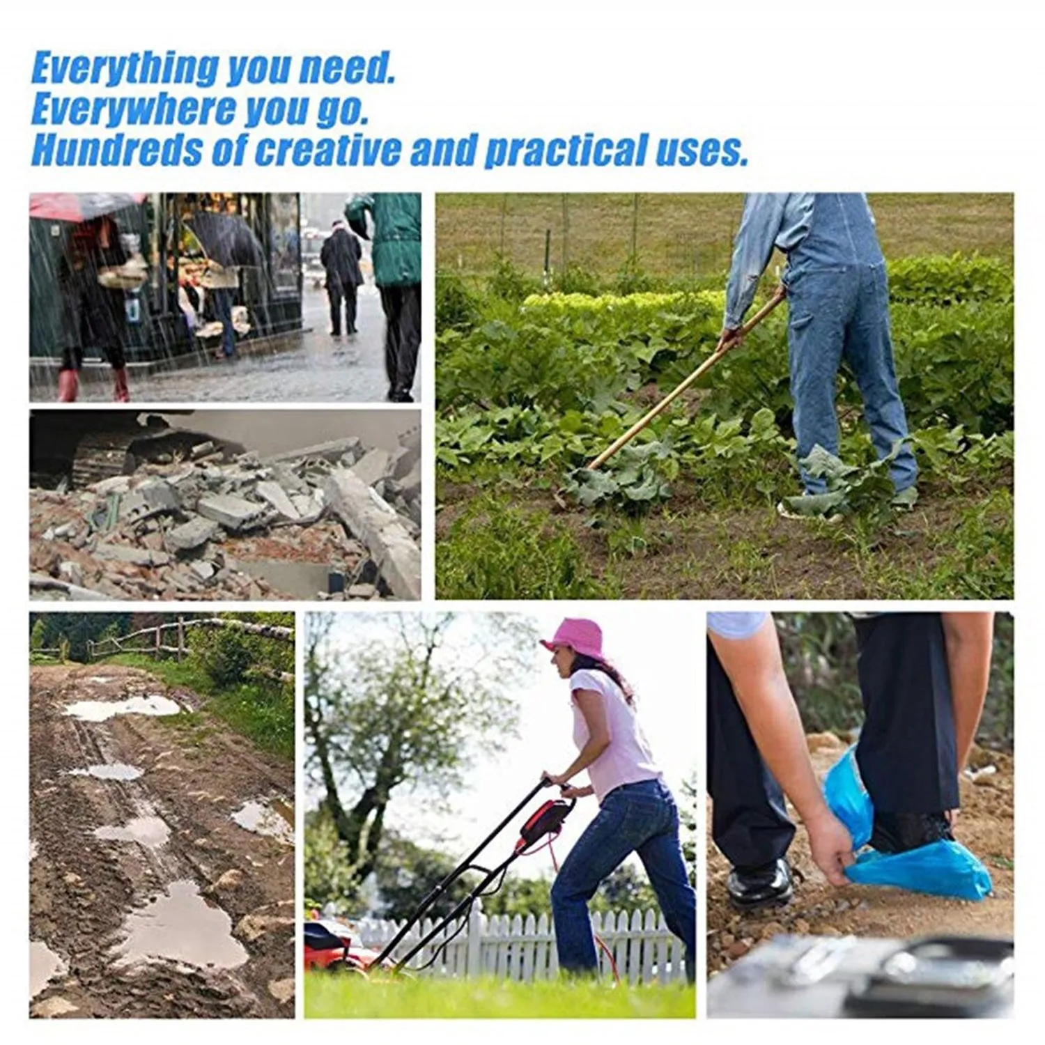 Waterproof Shoe Covers - 50 Pairs