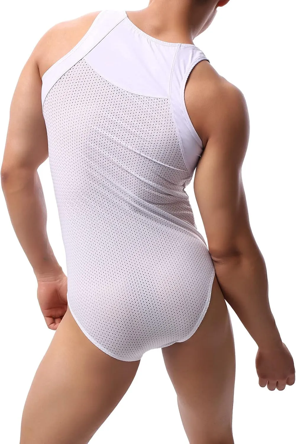 YUFEIDA Men's Athletic Supporters Breathable Bodysuit Active Base Layers Slim Fit Wrestling Jumpsuit One Piece Singlet